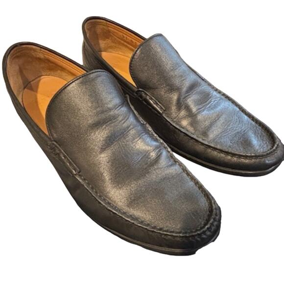 BALLY Colmar Leather mens loafers 9.5E Black Very Nice Condition - Picture 1 of 11